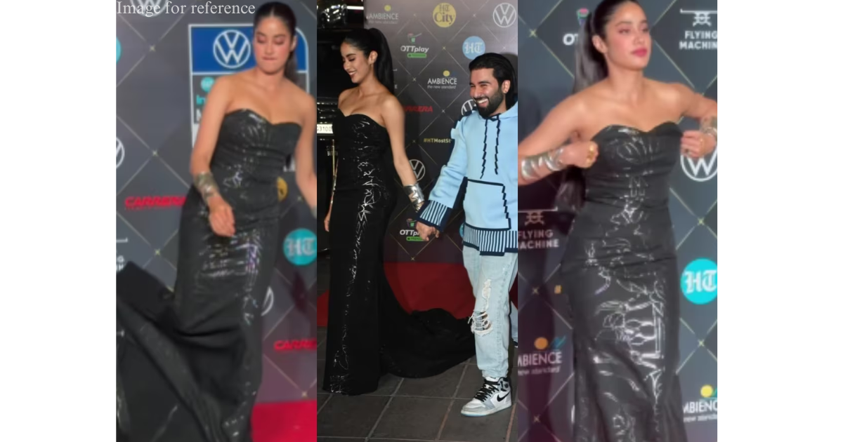 Janhvi Kapoor had a oops moment in a bodycon dress